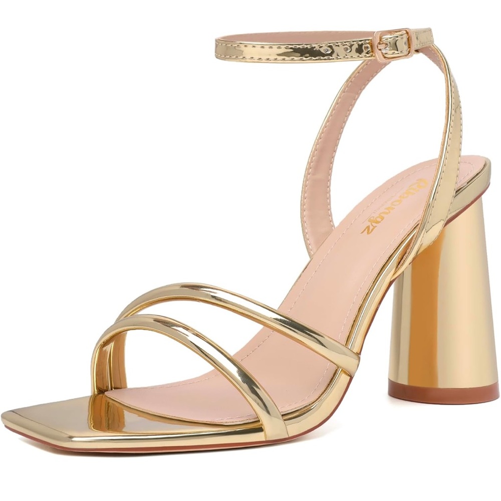 Elegant Gold Women's Heels